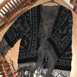 Fringed Kimono